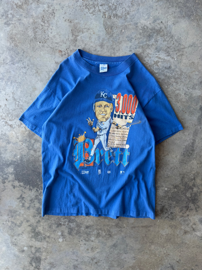 1992 George Brett KC Royals 3000 Hits T-Shirt (XL)