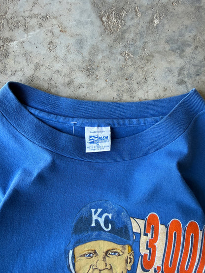 1992 George Brett KC Royals 3000 Hits T-Shirt (XL)