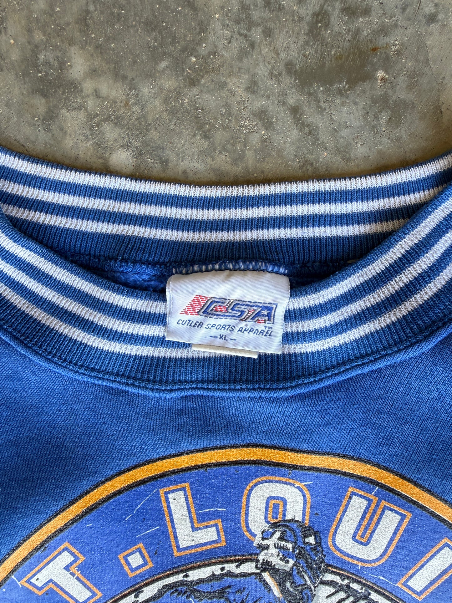 1991 St. Louis Blues Goalie Mockneck Sweatshirt (XL)