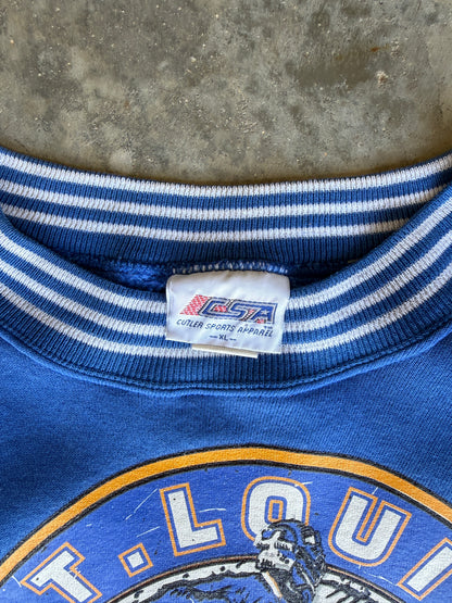 1991 St. Louis Blues Goalie Mockneck Sweatshirt (XL)