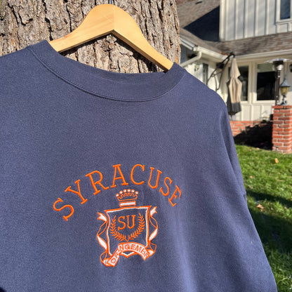 90's Syracuse Orange's Embriodered Sweatshirt (XXL)