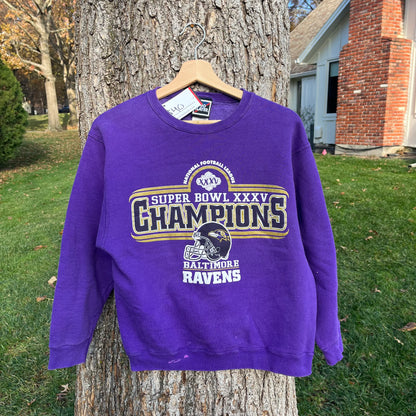 2000 Baltimore Ravens Superbowl Champions Sweatshirt (S)