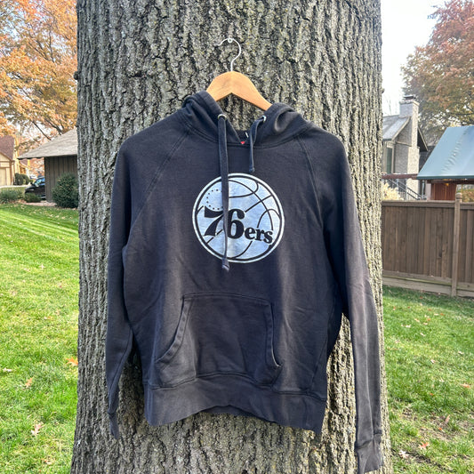 Philadelphia 76ers Black Vintage Hoodie (M)