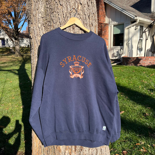 90's Syracuse Orange's Embriodered Sweatshirt (XXL)