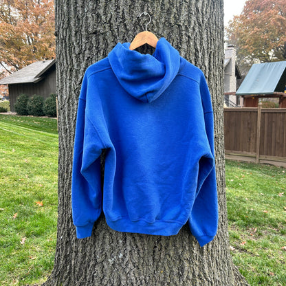 90's Blue Russell Mount Mercy College Hoodie (L)