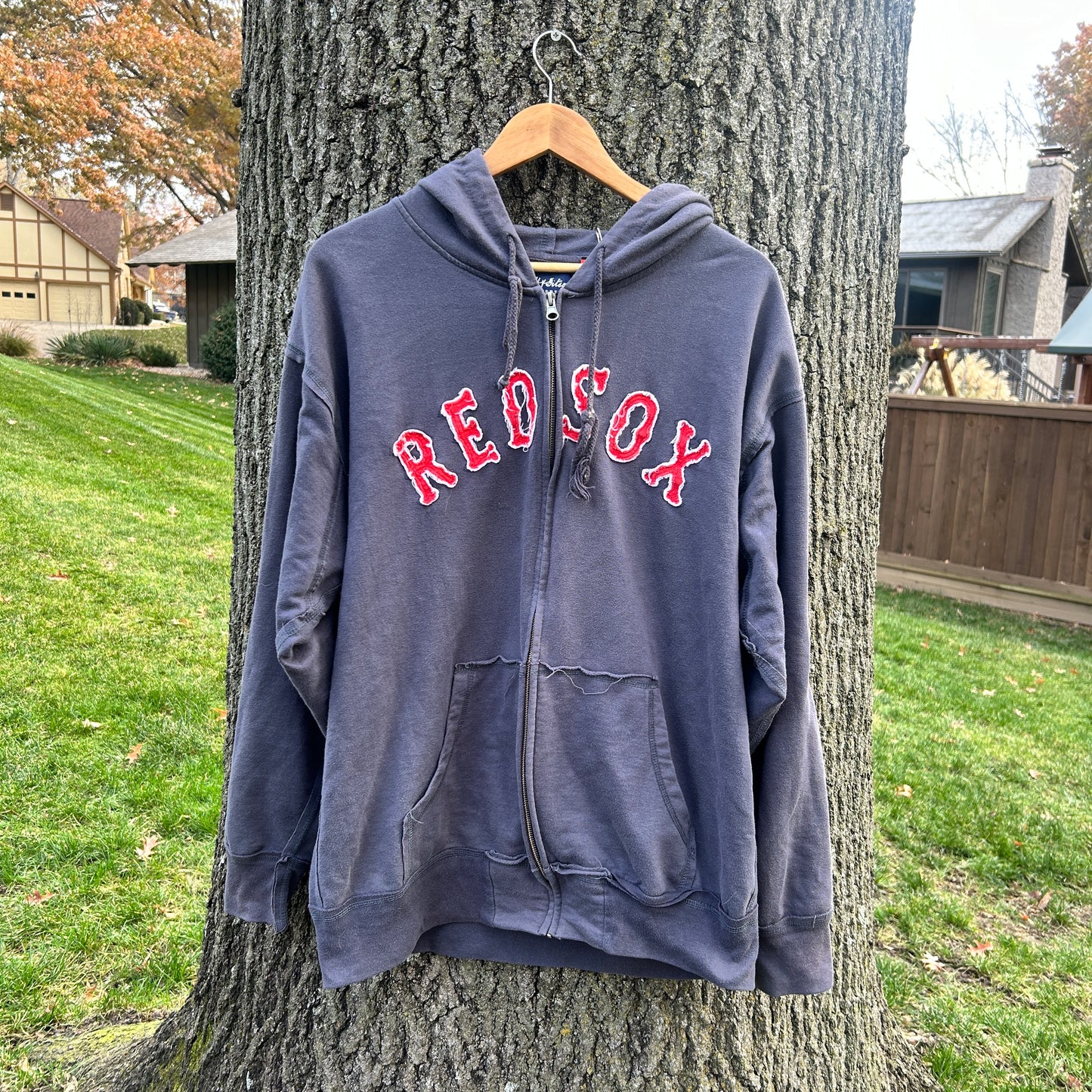 00's Boston Red Sox Faded Zip-Up Jacket (L)