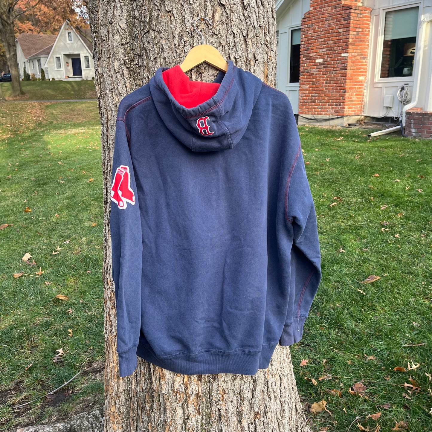 00's Boston Red Sox Faded Hoodie (XL)