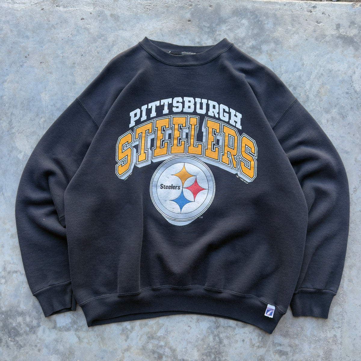 1990 Pittsburgh Steelers Logo 7 Vintage Sweatshirt (XL)