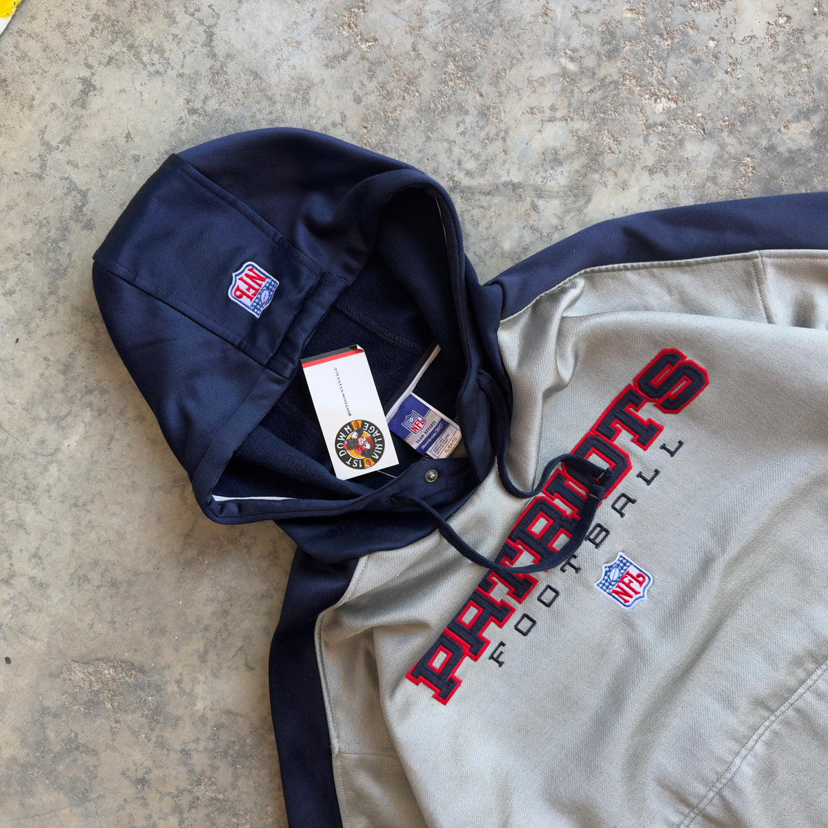2000s New England Patriots Reebok Hoodie (XL)