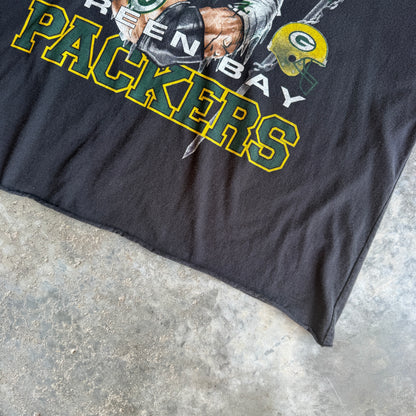 00s Green Bay Packers Black Vintage T-shirt (XL)