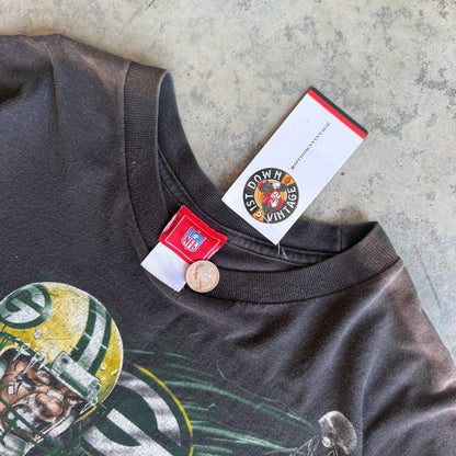 00s Green Bay Packers Black Vintage T-shirt (XL)