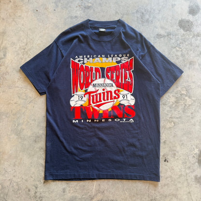 1991 Minnesota Twins American League Champs T-Shirt (XL)