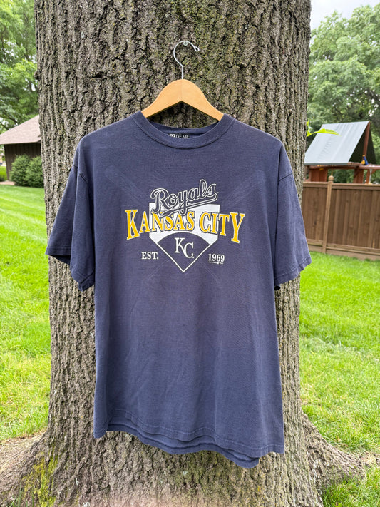 Vintage Navy Kansas City Royals T-shirt (XL)