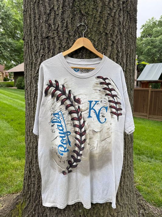 00's Liquid Blue Kc Royals AOP Shirt (XXL)