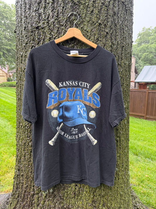 2004 Royals Black T-shirt (L)