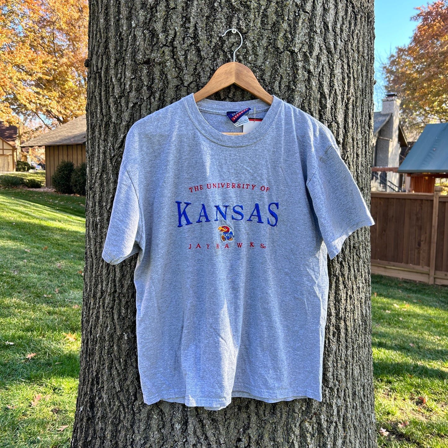 00's Kansas Jayhawks Embroidered T-shirt