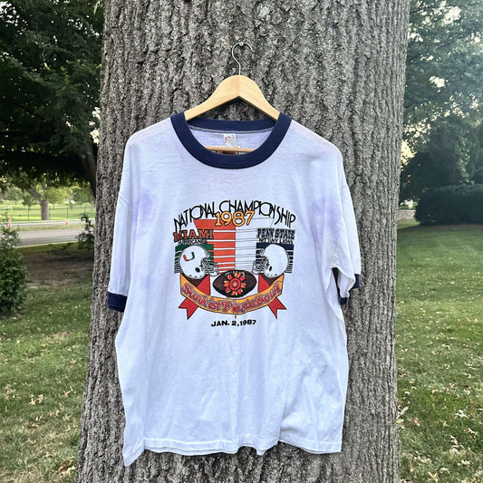 1987 Miami vs Penn State Ringer (XL)