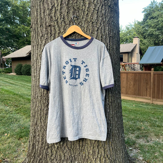 00'S Detroit Tigers Ringer T-shirt (XL)