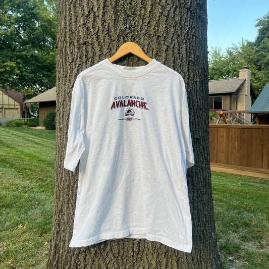 90's Colorado Avalanche Embroidered T-shirt (L)