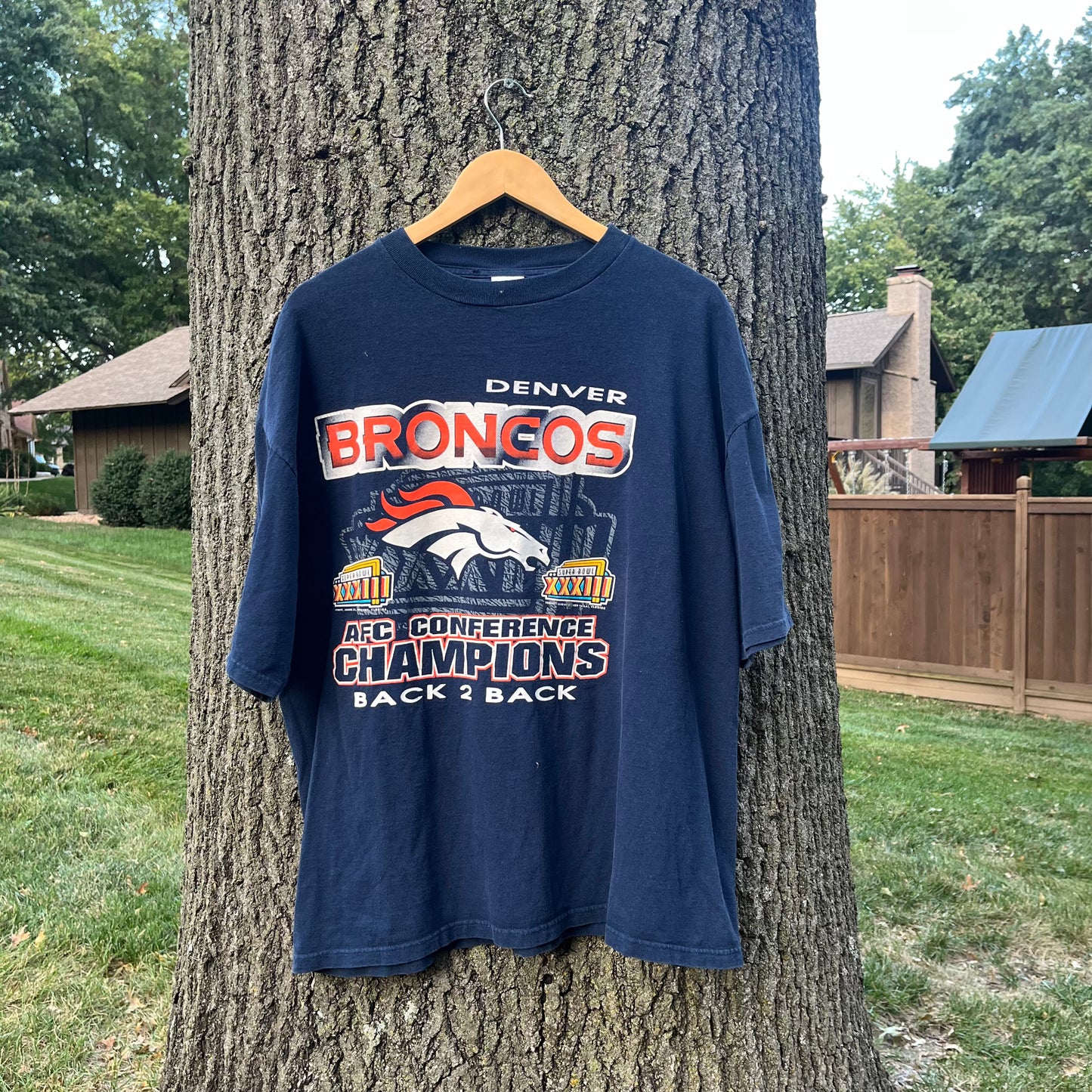 1999 Denver Bronco's AFC Champs T-shirt (XL)