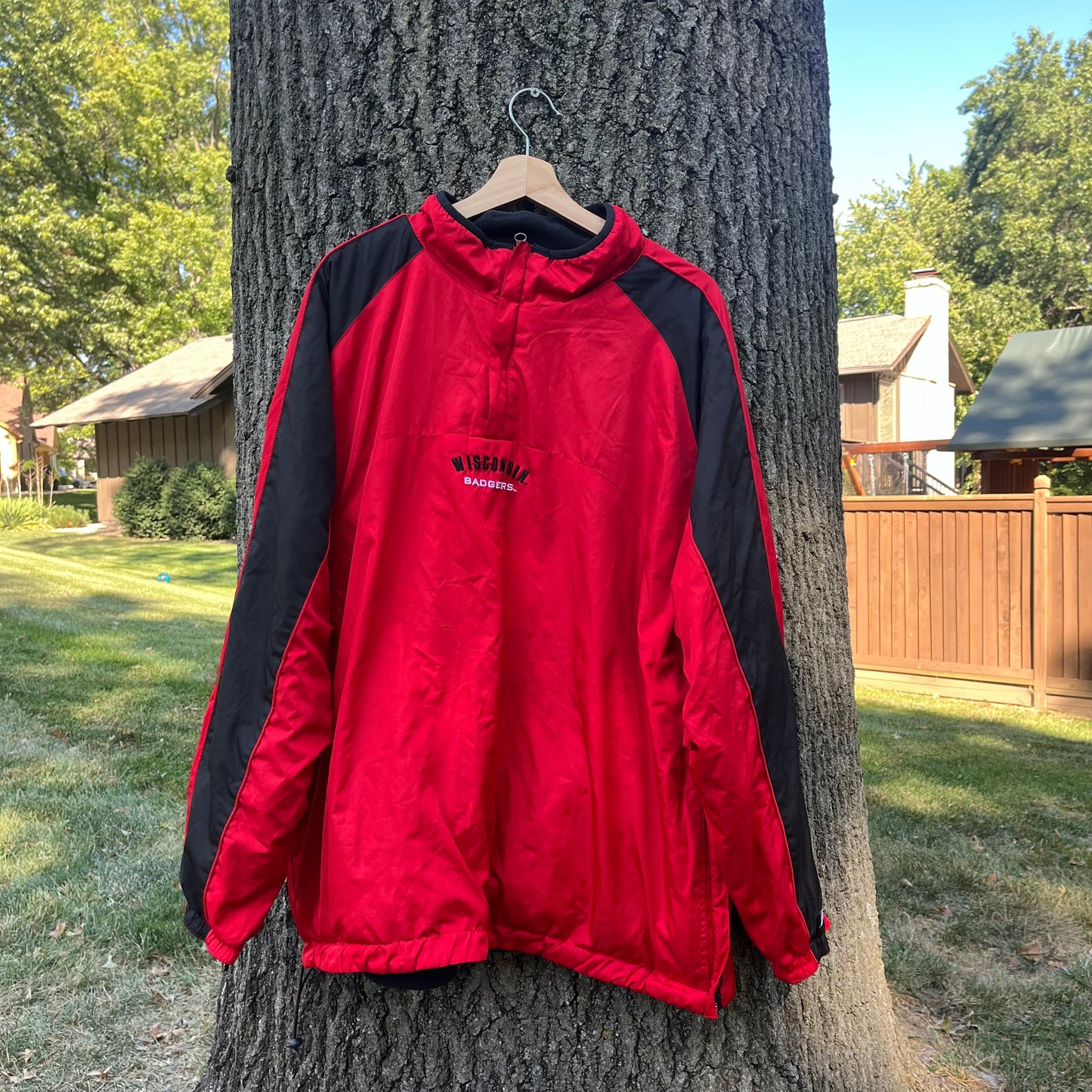 00's Wisconsin Badgers Reversible Fleece Jacket (XXL)