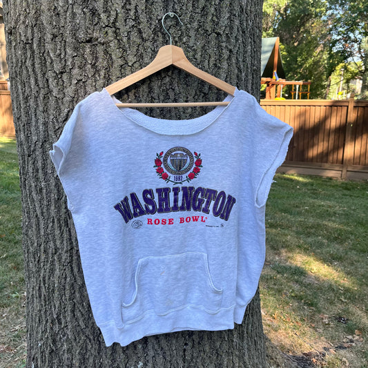 1991 Washington Rosebowl Cutoff Sweatshirt (XL)