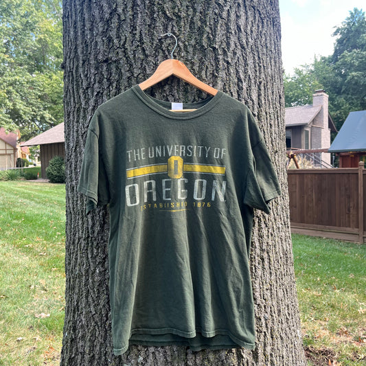 00's University of Oregon Ducks T-shirt  (L)