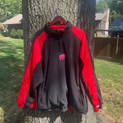 00's Wisconsin Badgers Reversible Fleece Jacket (XXL)