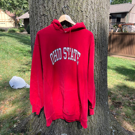 00's Ohio State University Red Hoodie (XXL)