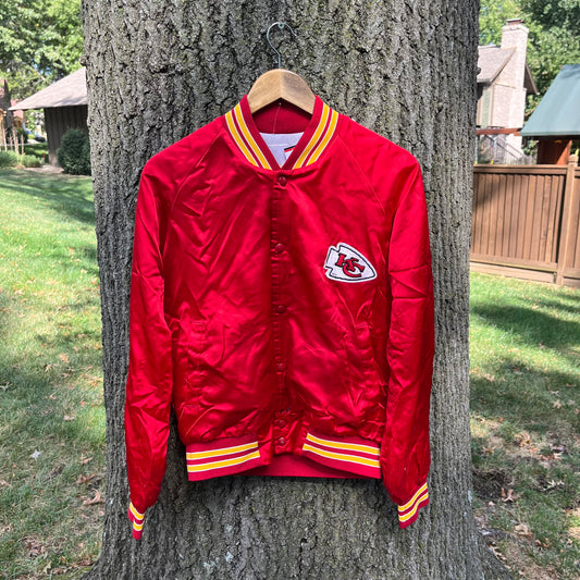 90's Kansas City Chiefs Satin Jacket (M)