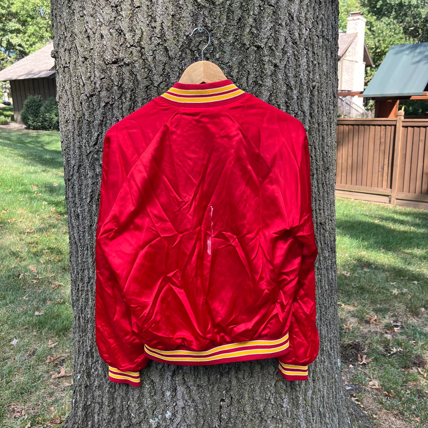 90's Kansas City Chiefs Satin Jacket (M)