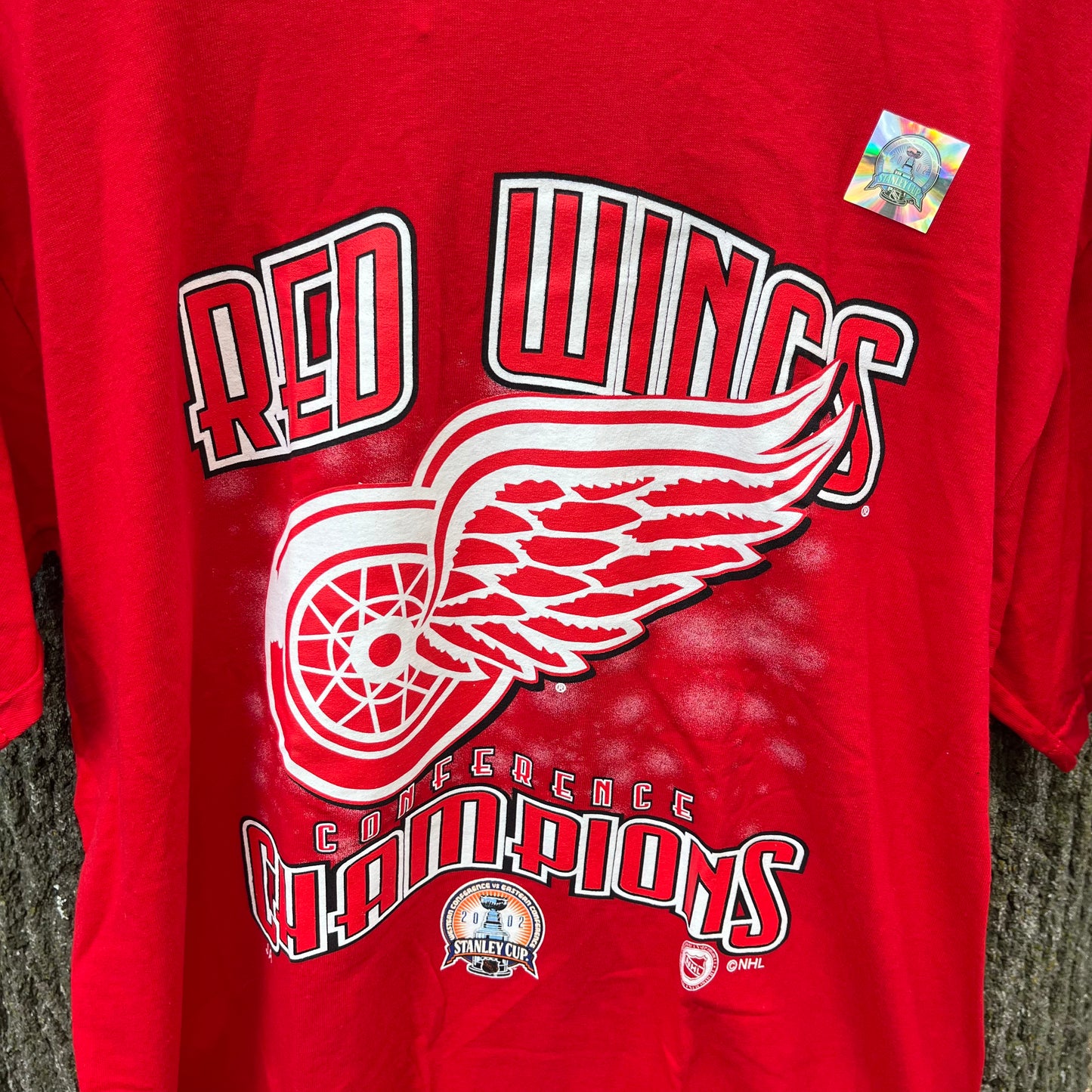 2002 Detroit Red Wings Stanley Cup Champions T-shirt (L)