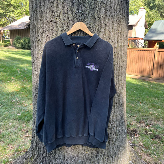 90's Kansas State Wildcats Collared Sweatshirt (XL)