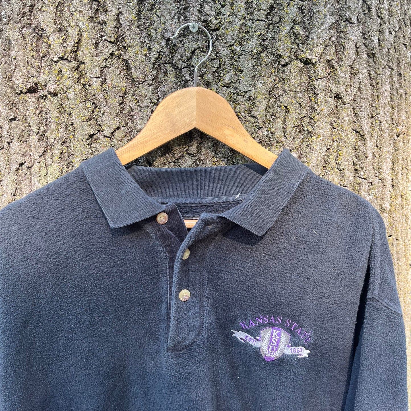 90's Kansas State Wildcats Collared Sweatshirt (XL)