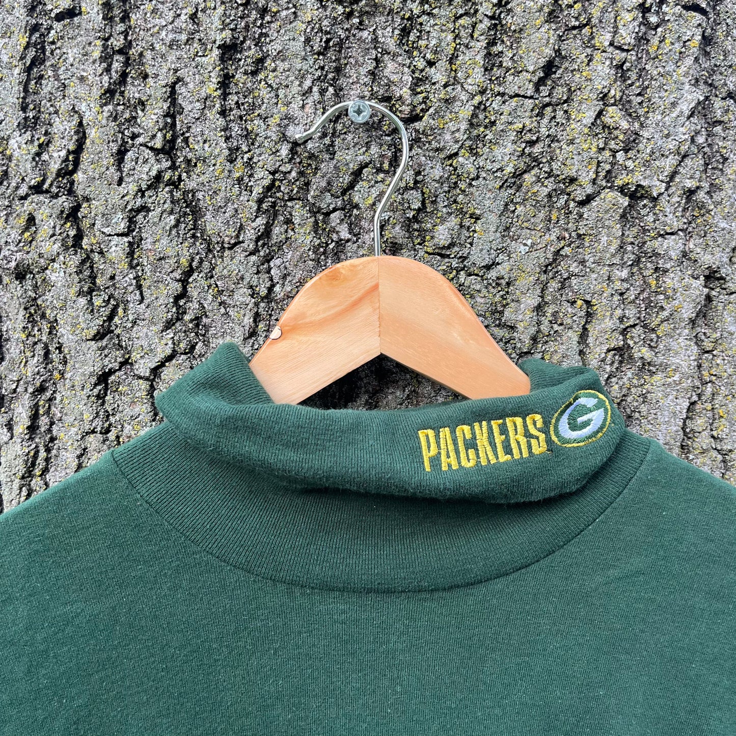 90's Green Bay Packers Embroidered Turtle Neck (L)