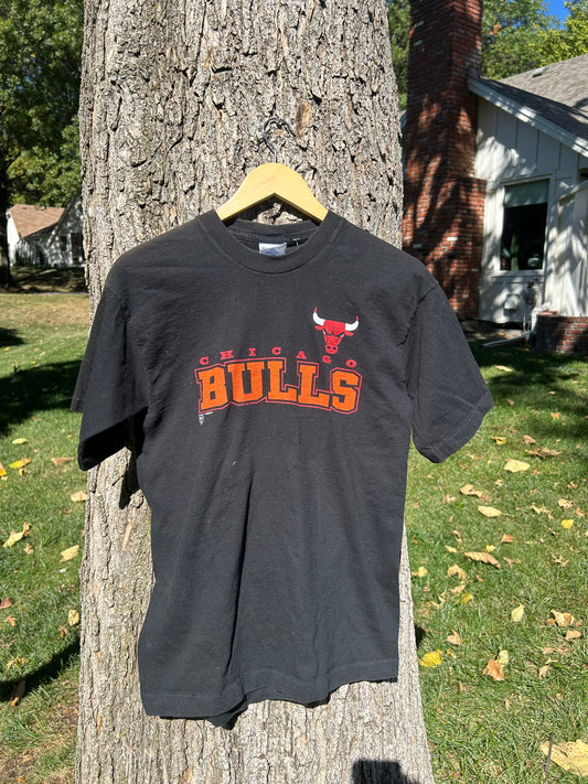 90's Chicago Bulls Black T-shirt (M)