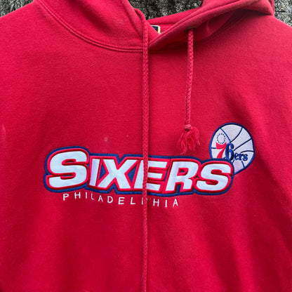 00's Philadelphia 76'ers Embroidered Hoodie (M)