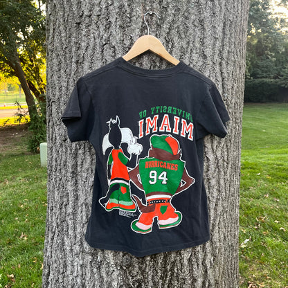 1993 University of Miami Hurricanes Looney Tunes Wrap Around t-shirt (S)