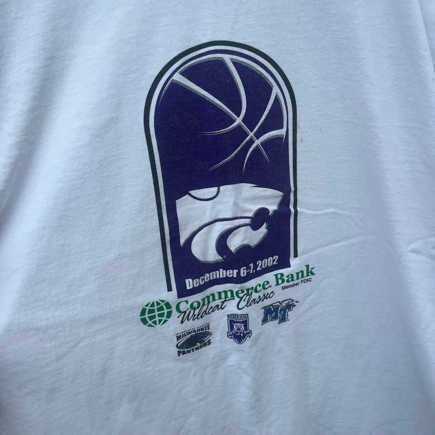 2002 Kansas State Wildcats classic T-shirt (XL)