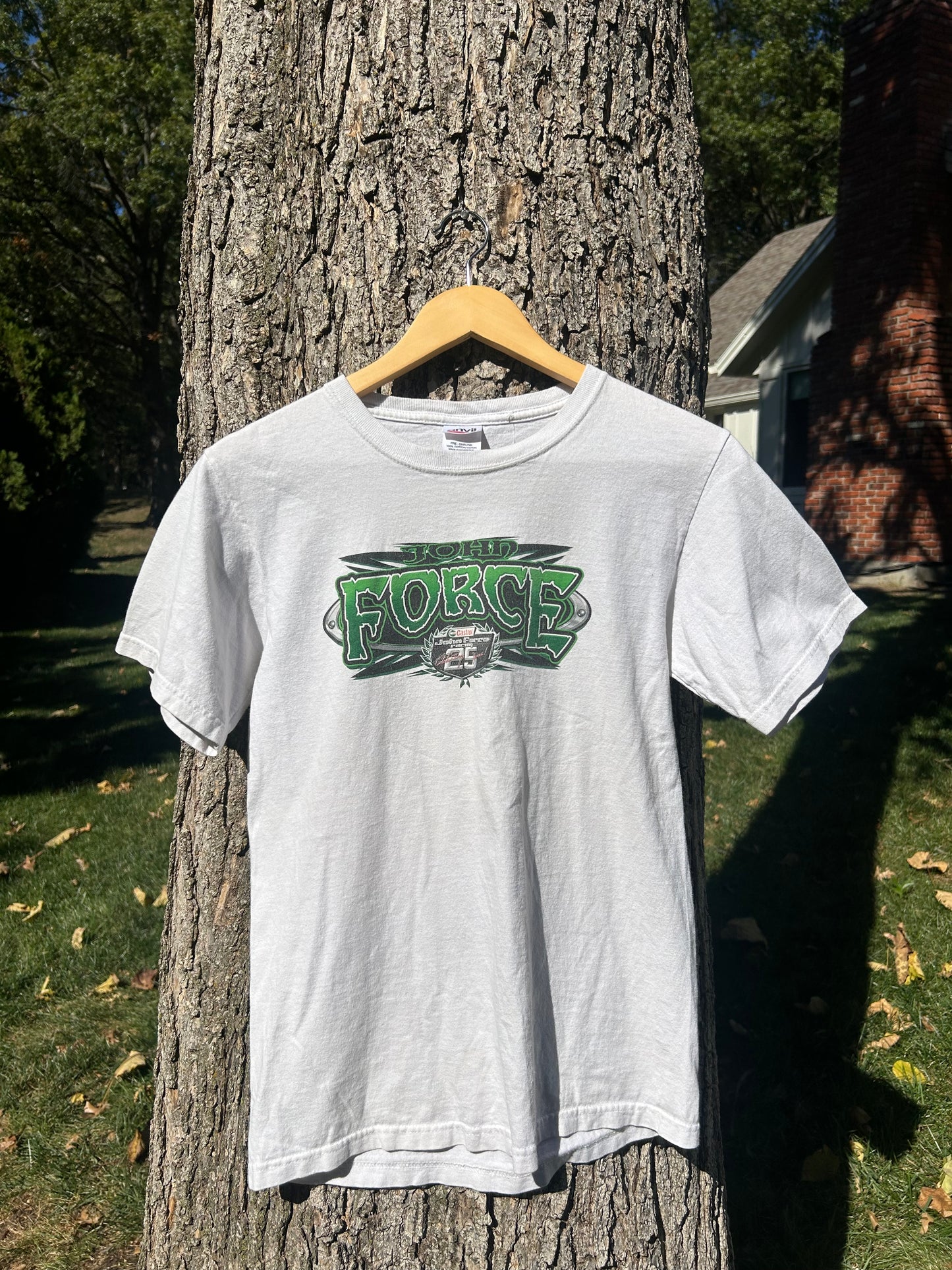 00's Green John Swoosh Racing T-shirt (S)