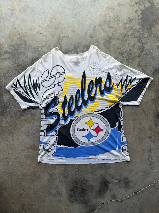 1993 Pittsburgh Steelers Magic Johnson Tee's AOP (L)