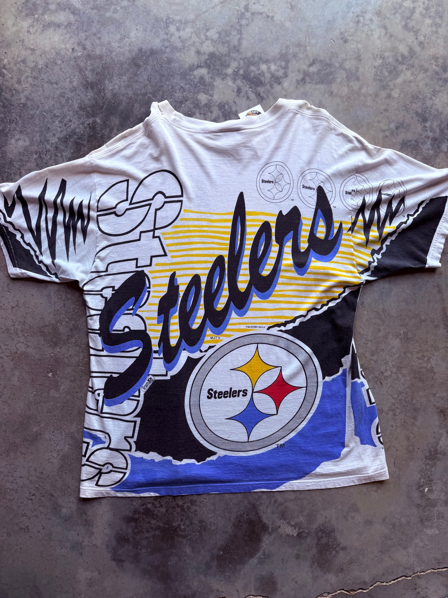 1993 Pittsburgh Steelers Magic Johnson Tee's AOP (L)