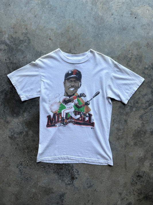 1989 Kevin Mitchell San Francisco Giants Salem Sportswear Caricature T-shirt (M)