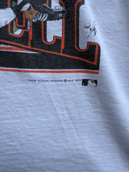 1989 Kevin Mitchell San Francisco Giants Salem Sportswear Caricature T-shirt (M)