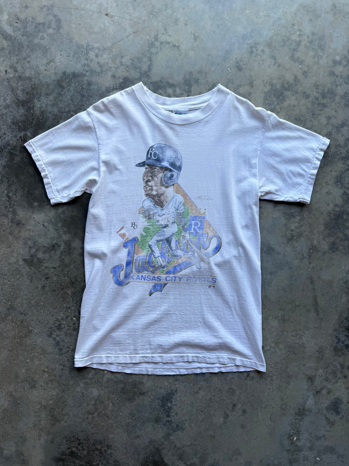 1989 Bo Jackson Kansas City Royals Salem Sportswear T-shirt (M)