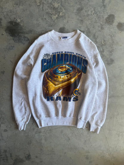 2000 St. Louis Rams Super Bowl XXXIV Champions Sweatshirt (M)