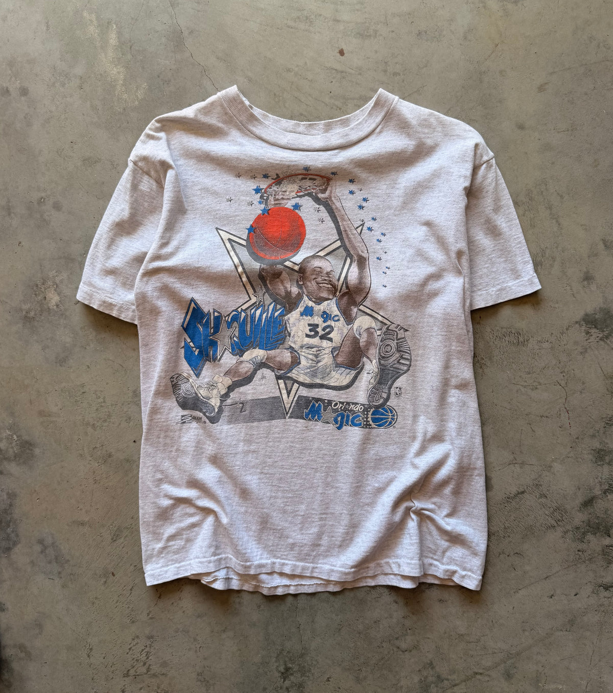 90s Shaquille O'Neal Orlando Magic Vintage NBA T-shirt (M)