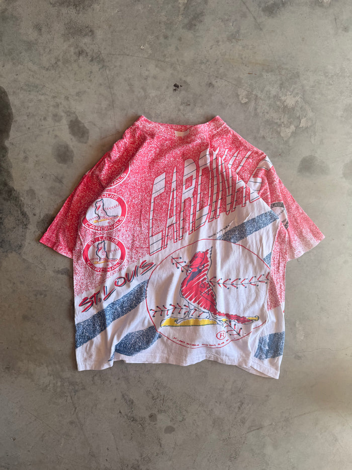 1991 St. Louis Cardinals Vintage All Over Print T-Shirt (L)