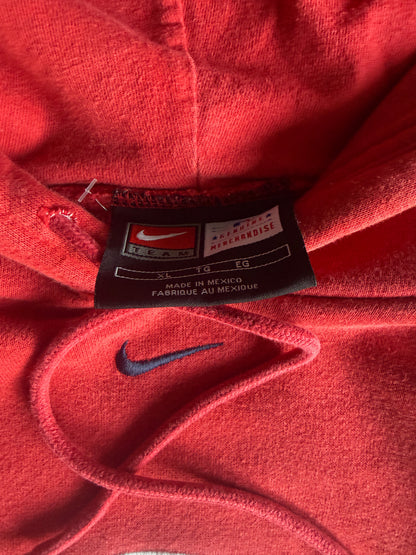 2000s Anahiem Angels Red Nike Center Swoosh Hoodie (XL)