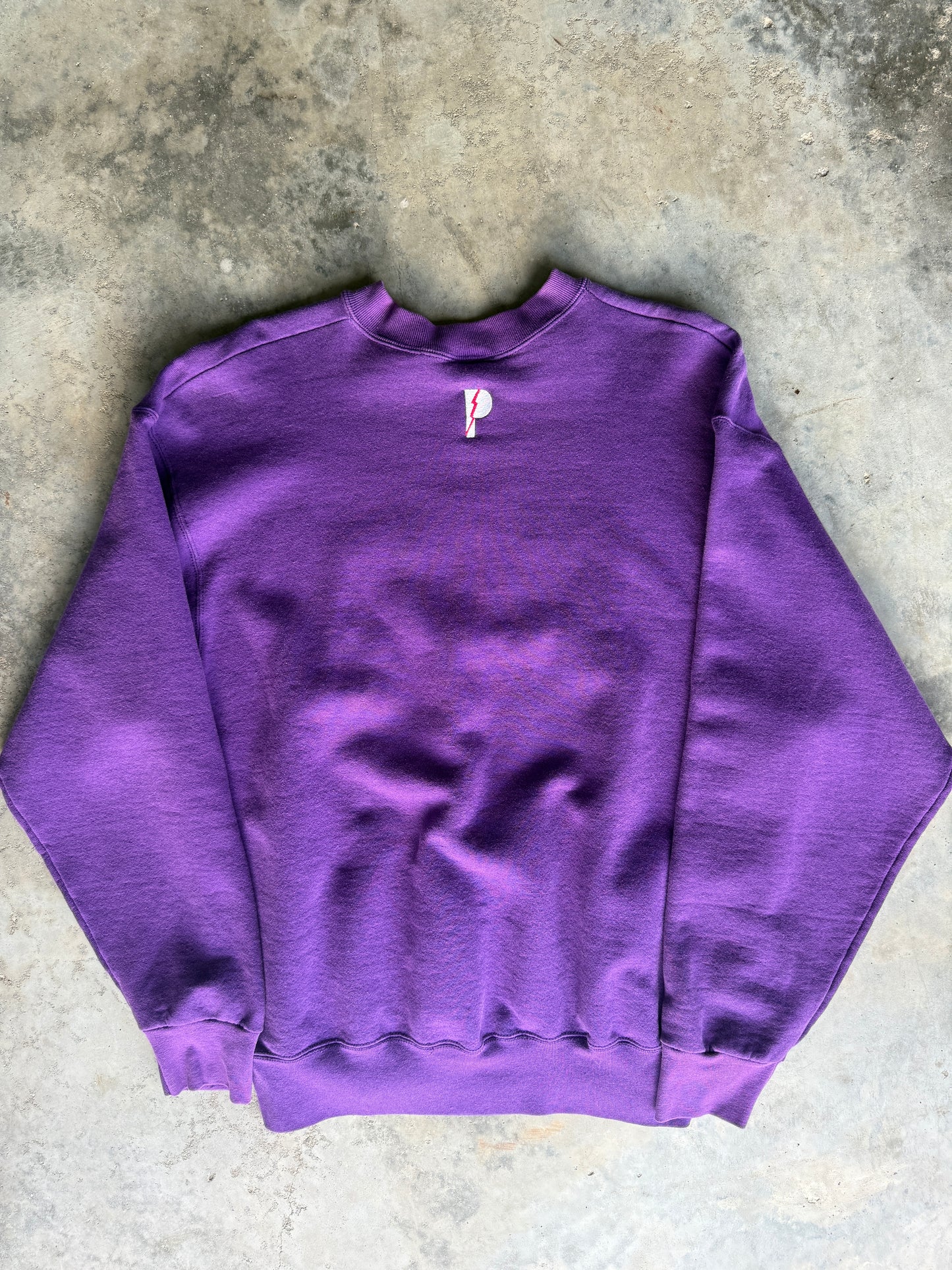 90s Charlotte Hornets Embroidered Purple Sweatshirt (XL)